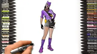 How To Draw Valentina | Fortnite Lawless | Drawing Tutorial  #fortnite #fortnitelawless