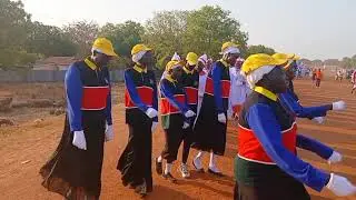 Mathira Akutnhom de THIEC NHIALIC Group Ministry in  Bor Town During the rising of the flag.