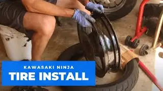 How to change a tire on a Ninja 250