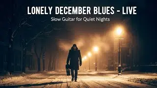 🎧 LIVE: Lonely December Blues Guitar | Night Walk &bull; Snow &bull; Emotional Blues