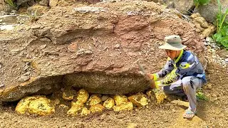 Unearthing History: The Art of Hand Mining - Discovered Huge Treasure GOLDS Under Stone