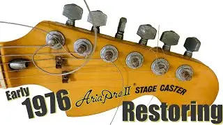 Restoring 「1976 STAGE CASTER」guitar by Aria Pro II in JAPAN‼️ブランド極初期、1976年の「STAGE CASTER」 のレストア‼️