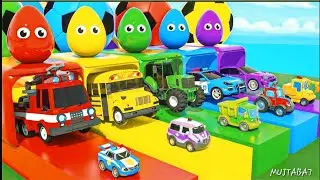 Children's ball games, colorful cars 