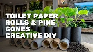📌🎨 Genius DIY Toilet Paper Roll & Pine Cone Crafts for Home Decor and Garden Ideas Tutorial