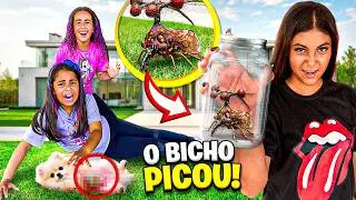 O CACHORRO DA LIZ FOI PICADO POR UM BICHO ESTRANHO NA FAZENDA - chorou muito !