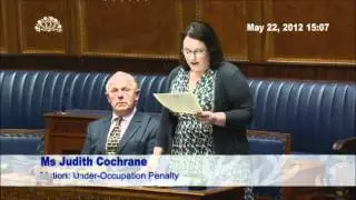 Alliance MLA Judith Cochrane debates the Under Occupation Penalty
