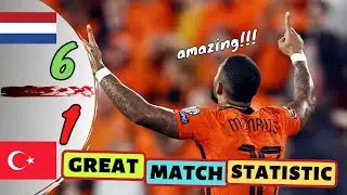 NETHERLANDS VS TURKEY 6 - 1 STATISTIC ❗ BEST SPORT STATISTICS