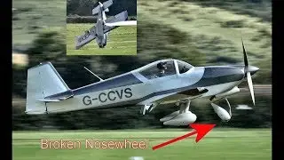 Aircraft crashes on landing at Old Sarum, UK (Vans RV6A)