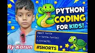 Kids Python Programming 🐍  Beginner Lesson 1  Learn Coding with Karun