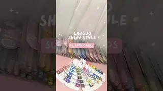 Glitter Gel Pen Swatches ✨ Languo Shiny Style + Roroiisha Swatch Cards