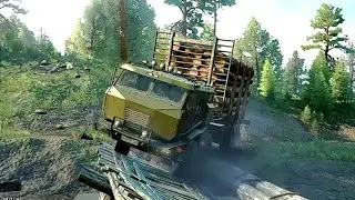 Military Azov 5319🔥Crossing The Broken Bridge #SNOWRUNNER #shorts #trending #ytshorts #viral #gaming