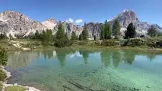 Lago Limides - einfache Wanderung in den Dolomiten - kleiner Hochgebirgssee n&ouml;rdlich des Croda Negra