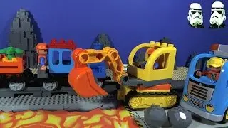 LEGO Truck and Tracked Excavator