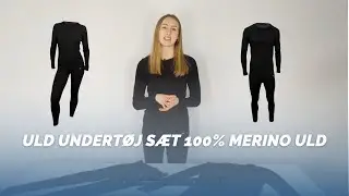 Uldundert&oslash;j s&aelig;t - 100% merino uld