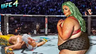 Old Bruce Lee vs. Burger Lady (EA sports UFC 4)