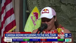 Carissa Moore returns to WSL championship tour in 2026