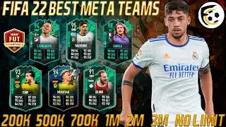 FIFA 22 BEST ULTIMATE META TEAMS! FIFA 22 200K 500K 700K 1M 2M 3M SQUAD BUILDER! #71