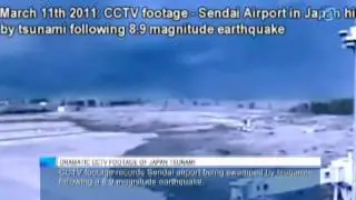 Dramatic CCTV footage of Japan tsunami