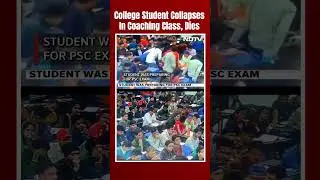 On Camera, College Student Collapses In Coaching Class In Indore, Dies