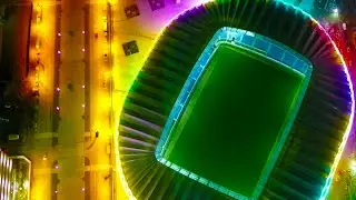 Batumi Stadium Pixel LED Facade Lighting / Batumi - Georgia