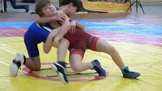 Wrestling / Ringen LM Sachsen 2025 in Plauen, Jugend B, 48 kg, Freestyle, Roffler - Shabar