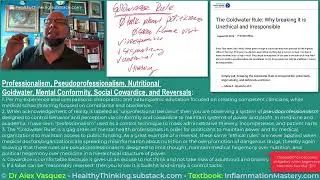 VIDEO+NOTES on Professionalism, Pseudoprofessionalism, Nutritional Goldwater, Mental Conformity, So