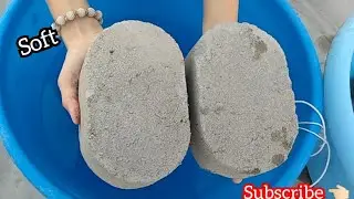 ASMR: Soft Sandment Oval Shapes Crumbling+dipping in Water ❤️ |Red Queen ASMR