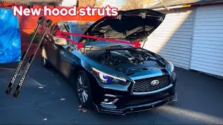 How To Replace Bad Hood Struts On Infiniti Q50/Q60(any year)