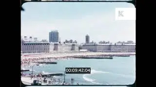 1960s Mar Del Plata, Argentina, Beach Scenes, 16mm