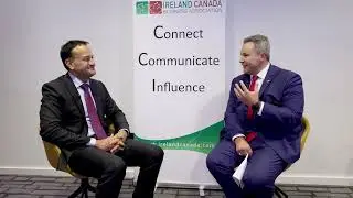 ICBA Chair, Chris Collenette in conversation with Tanaiste Leo Varadkar