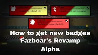 How to get new badges in Fazbear's Revamp Alpha! | #roblox 