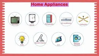 Home Appliances for Kids 🔌 | GK Awareness with Pictures | Household Items Learning