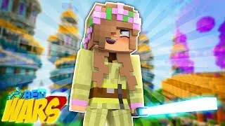 FIGHTING WITH LIGHTSABERS! Minecraft BedWars | Little Kelly