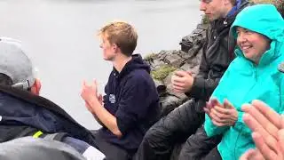 World Stone Skimming Championships, 2023. Three stone toss-o￼ff