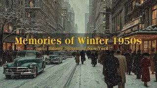 Memories of Winter 1950s | Classic Jazz & Big Band Melodies – Snowy Streets of New York