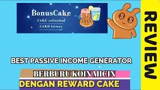 Bonus cake Token  listed on CMC  | Berburu koin micin dengan reward cake part 9 | Passive income