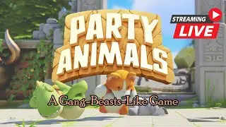 Livestream | A GANG-BEASTS-LIKE GAME | Party Animals