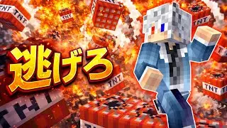 足元がTNTになっていく世界で生き残れ！！【どぬく】【マインクラフト】