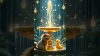 The Magical Rain Quest🌧️✨🌈#cute #cat #shorts #viralvideo