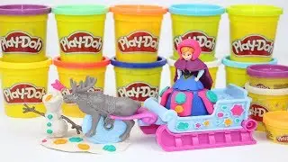 PLAY DOH Frozen Sled Adventure Anna Olaf Sven Play Doh from the movie disnep frozen