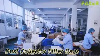 Polyester Dust Collector Filter Bags 500GSM 550GSM Acid / Alkali Resistant
