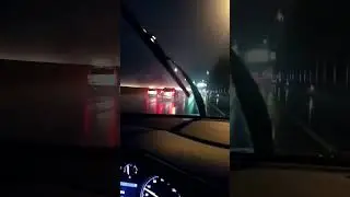 Riding in the Rain. #love #video #god #anxiety #music #night #lights #rain