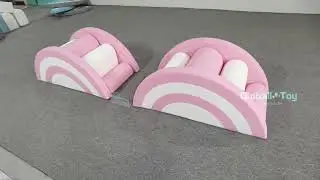 Globalltoy Rainbow Soft Play Arch Tunnel | PU Foam Climber for Toddlers, Daycare & Montessori