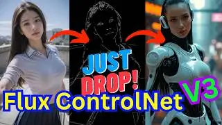 Flux 1 Dev ControlNet V3 Just Drop! Installation Tutorial Guide