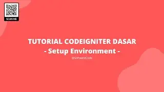 Tutorial pemula Codeigniter - Bagian Setup
