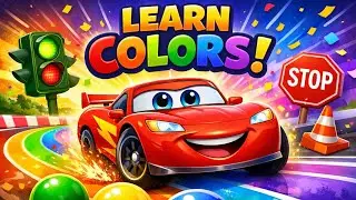 Learn Colors with Lightning McQueen 🚗🌈 | Kids Cartoon Adventure