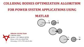 COLLIDING BODIES OPTIMIZATION ALGORITHM FOR POWER SYSTEM APPLICATIONS USING MATLAB