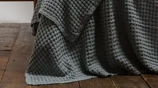 Luxury Cotton Waffle Bedspread | Soak&Sleep