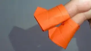 Step by step How to make a easy paper boots/ DIY paper boots origami tutorial #origami #craft #diy