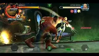 MCOC - Rulk Vs Uncollected Cap Marvel (Carol Denver's) Boss Fight - One Shot